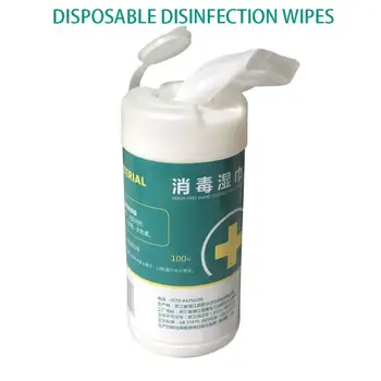 

100PCS Disposable Disinfection Car Home Cleaning Care Sterilization Alcohol Wet Wipes Tissue Napkin For Hand Portable Sterlizer