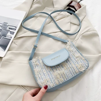

PU Leather Crossbody Bags Lady Shoulder Handbags Small Splicing Summer Female Simple Totes for Women 2020 Trend