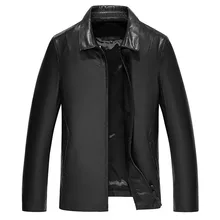 Куртка из натуральной кожи, натуральная овчина, пальто для мужчин, Весенняя осенняя куртка, Мужская Уличная мотоциклетная куртка JLK17KD17605 MY1767