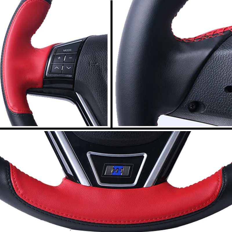 Оплетка рулевого колеса кожаная для Hyundai i30 2009 2010 2011 Elantra Touring 2012|Чехлы на руль| |