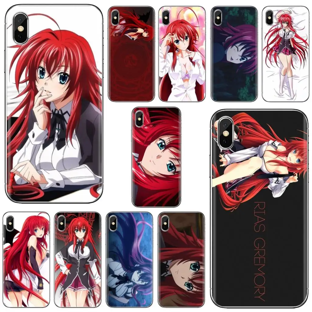 Мягкий чехол Akeno Rias Gremory для старшей школы DxD Art Для iPhone 11 Pro 4 4S 5 5S SE 5C 6 6S 7 8X10 XR XS Plus Max