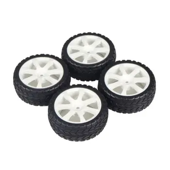 

4 PCS Rubber RC Racing Tires Car On Road Wheel Rim for HSP HPI Spare Parts