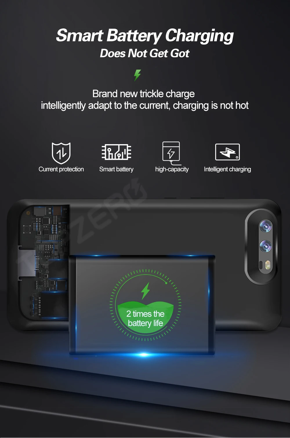 Чехол-аккумулятор для huawei Honor V10 mate 9 10 pro 20x портативное зарядное устройство power Bank чехол для huawei P10 Plus P20 Pro power Чехол