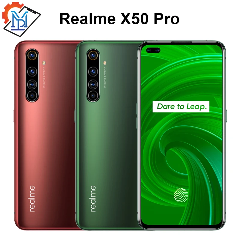 Оригинальный Realme X50 Pro 5G мобильный телефон 5 44 &quotSuperAmoled 12 Гб + 256 ГБ Snapdragon 865 Android 10 0 65