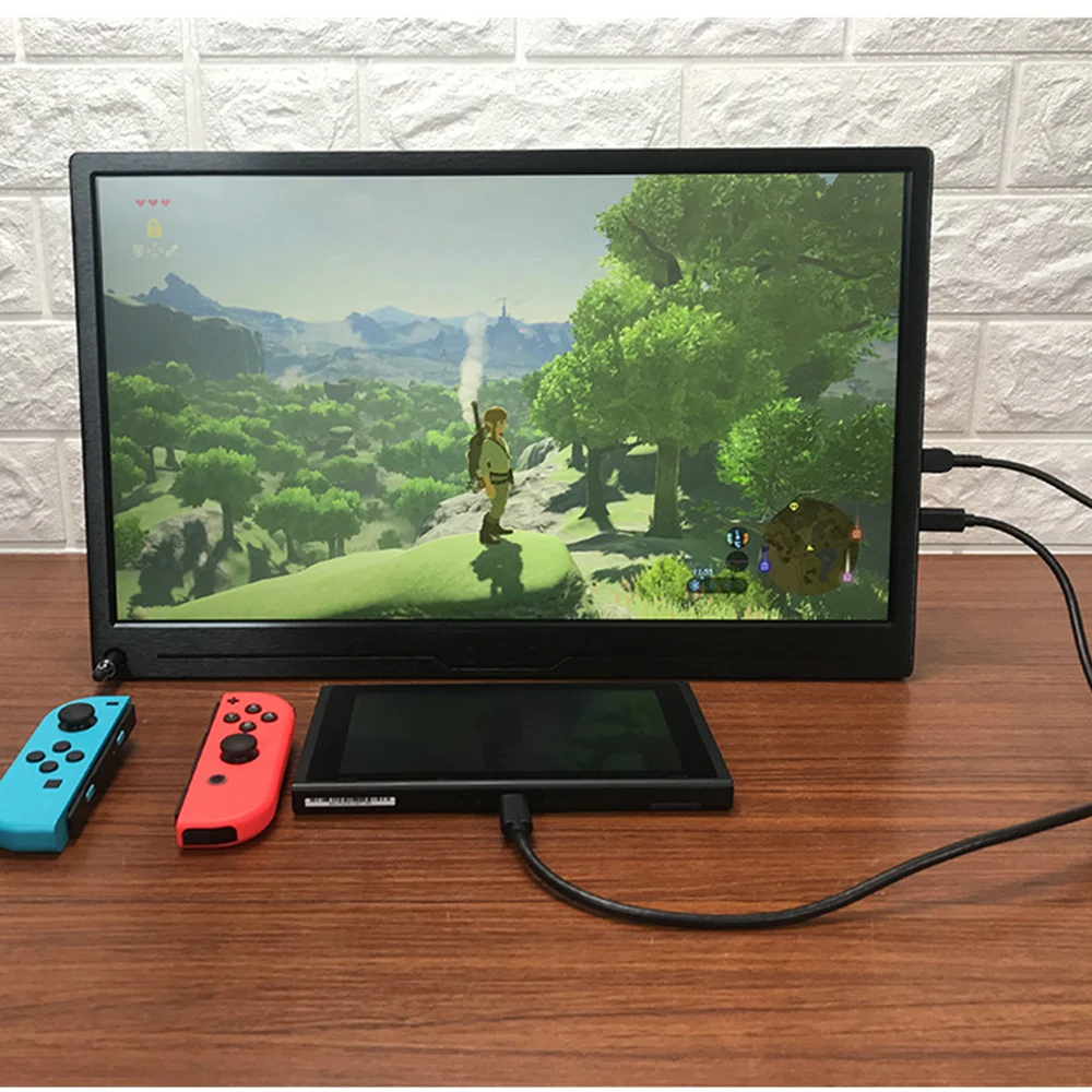 17.3 Inch 1080P HDR Gaming Monitor For PS4 XBOX NS Switch Game Console HDR Display PD 5V 12V Power Supply Portable S