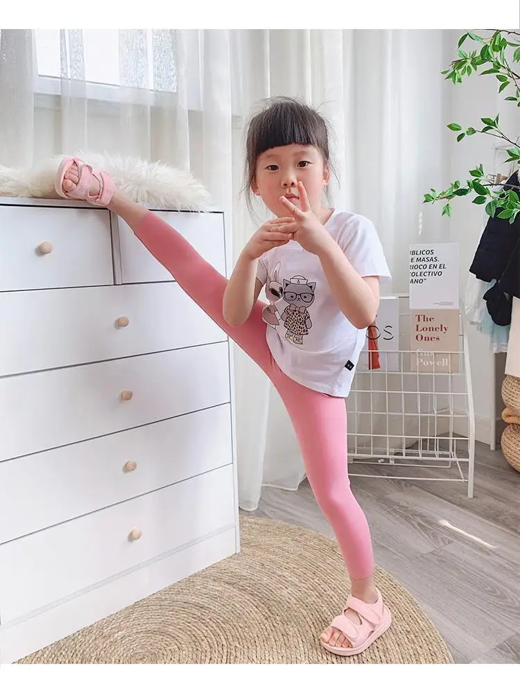 Cute Baby Girls Yoga Leggings Infantil Para Menina Toddler Leggings Girl  Sports Trouser Running Pencil Pants Kids Trousers
