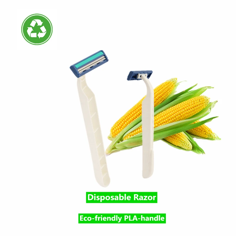 HAWARD Razor Экологичная одноразовая бритва PLA handle разлагаемые материалы с двойным