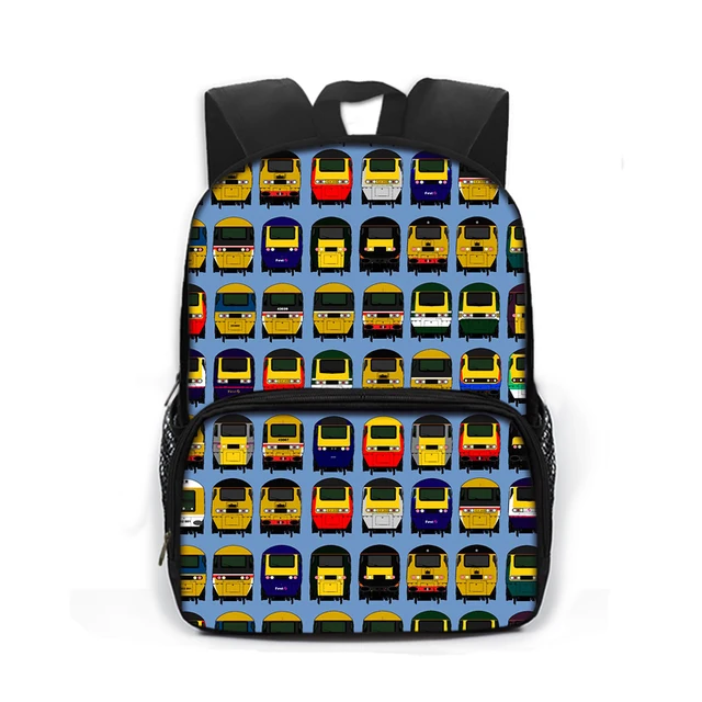 13 Inch Locomotive Train Children School Bags for Boys Girls Book Bag Kid Kindergarten Bag Cartoon School Backpack Small Daypack 13qhctc12cw
