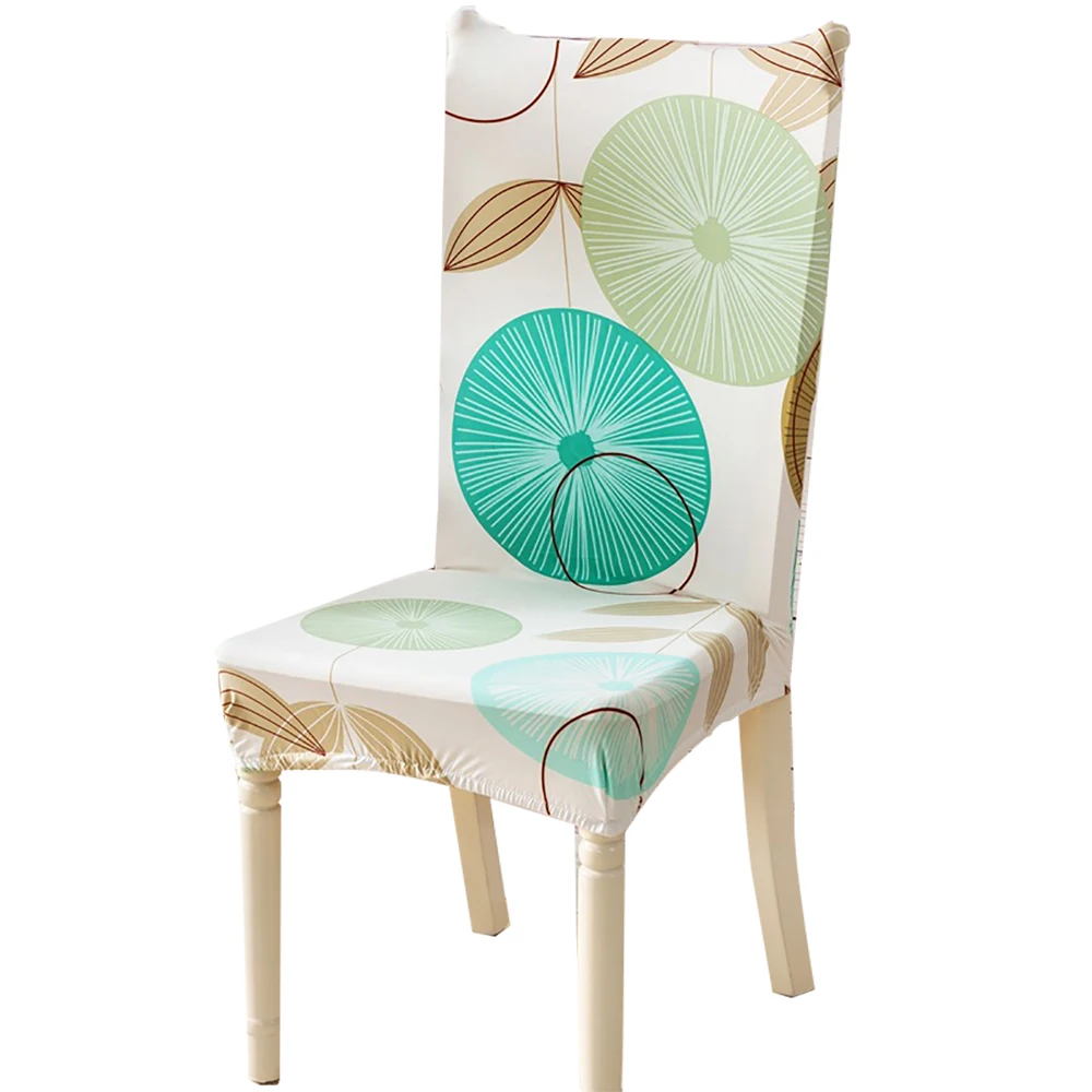 

Lychee Floral Elastic Chair Cover Stretch Colorful Chair Covers For DIY Home Kitchen Wedding Birthday Party