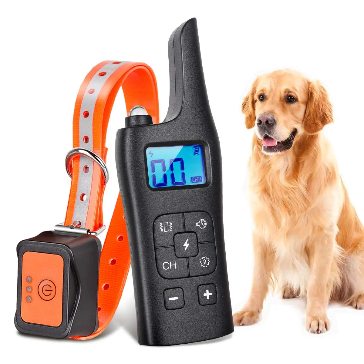 Rechargeable Dog Shock Collar with Remote Waterproof Anti Dog Barking