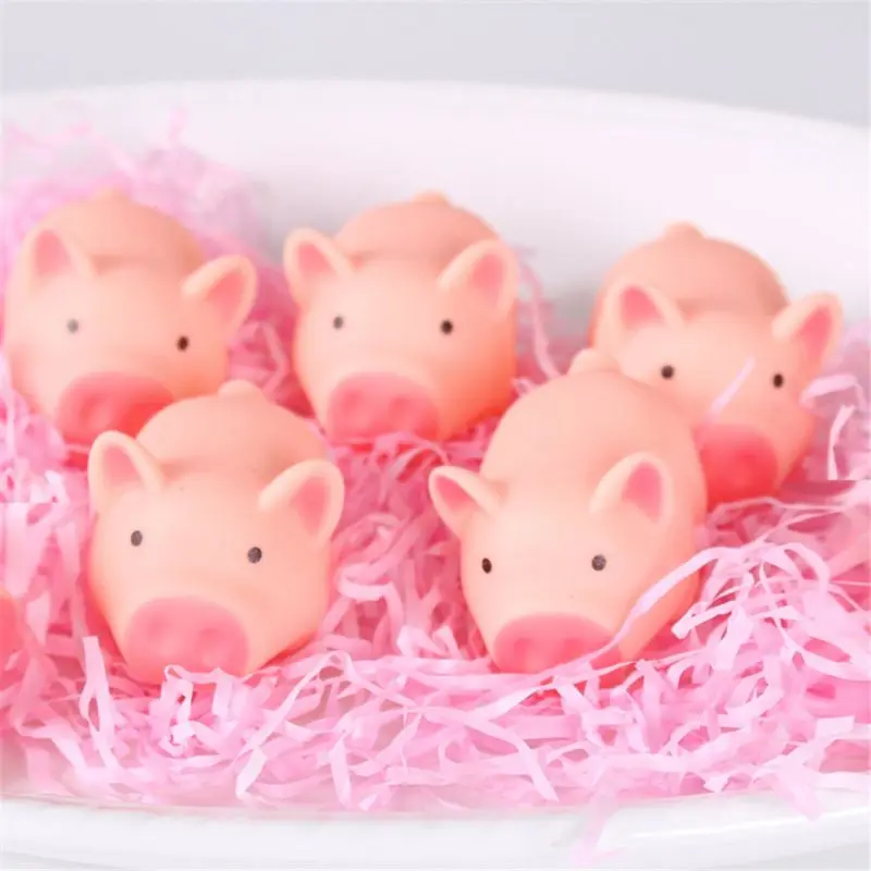 Kawaii розовый поросенок животных сжимающаяся игрушка Детские игрушки для ванной