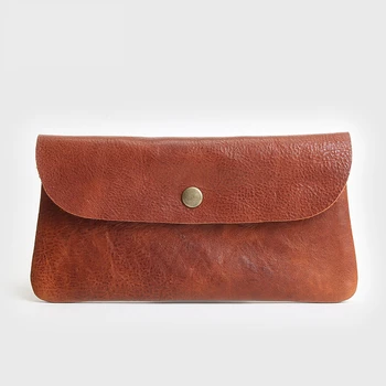 

Vintage Purse Long Genuine Leather Wallet Women 2020 Cards Holder Female Zipper Purses with Phone Bag Big Valet Wrist Carteira