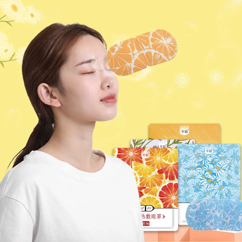 

Apple Cat Steam Eye Mask Eye Protection Mitigate Eyestrain Heating Fever Sleep Shade Men And Women Pajama Dark Circles