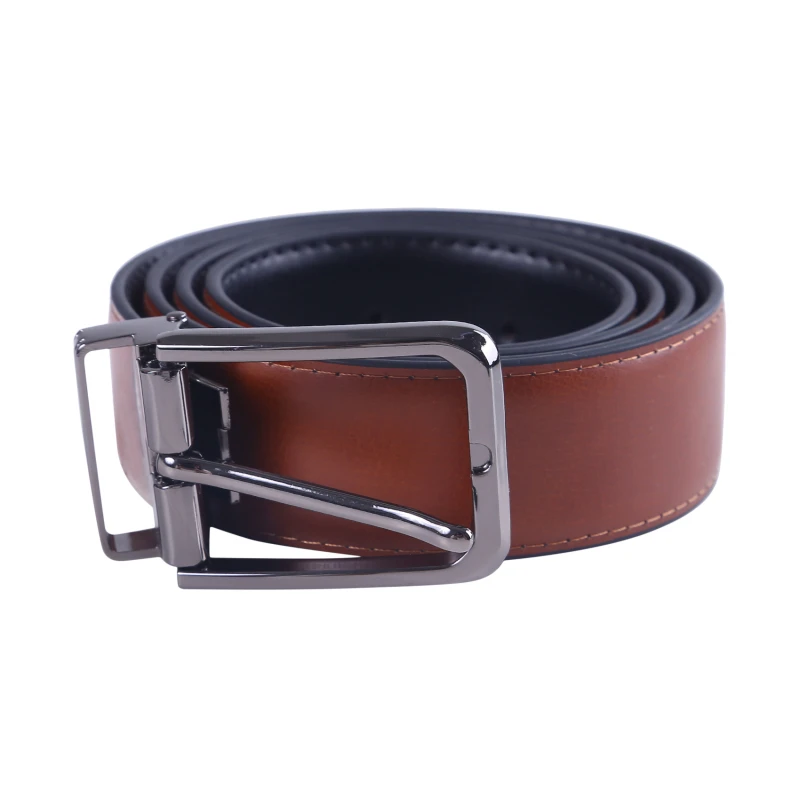 High Quality Cowhide Belts Men Pin Buckle Jeans Waistband Male Black