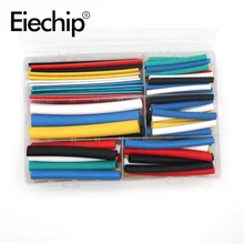 3:1 tubo do psiquiatra do calor de 102 pces que encolhe o jogo sortido, isolação de polyolefin sleeving da tubulação do psiquiatra do calor