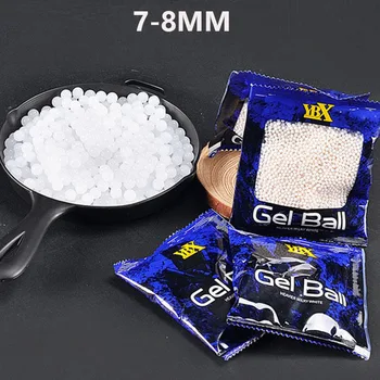 

10000Pcs/bag 7-8mm Heavier Hardness Growing Gel Balls Crystal Bullet for Gun Toys Blaster Pearl Water Bullets Toy For Boys Gifts