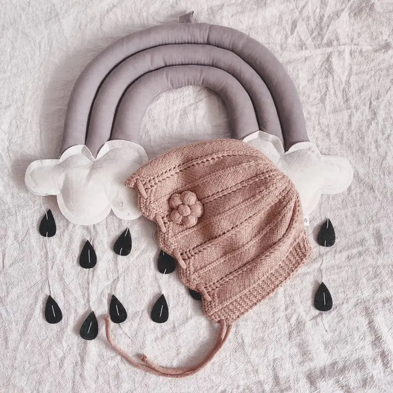 Детские шерстяные вязаные шапки для девочек; сезон осень-зима; шапка в рыбацком стиле для малышей; теплая шапка с ушками для маленьких принцесс; Милая шапочка со шнуровкой - Цвет: Khaki