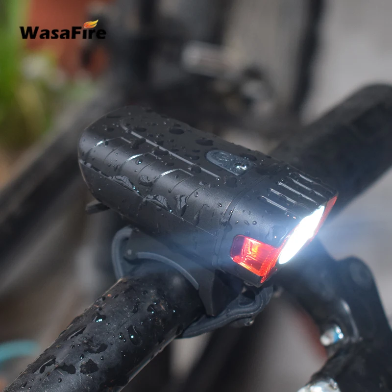 Велосипедный светильник WasaFire, заряжаемый от USB велосипедный светильник s, водонепроницаемый шлем, лампа, умный светильник, датчик, велосипедный головной светильник светодиодный фонарь