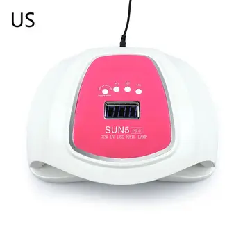 

72W UV LED Lamp Nail Dryer for Nails Fast Drying Gel Polish Phototherapy Machine X7JA