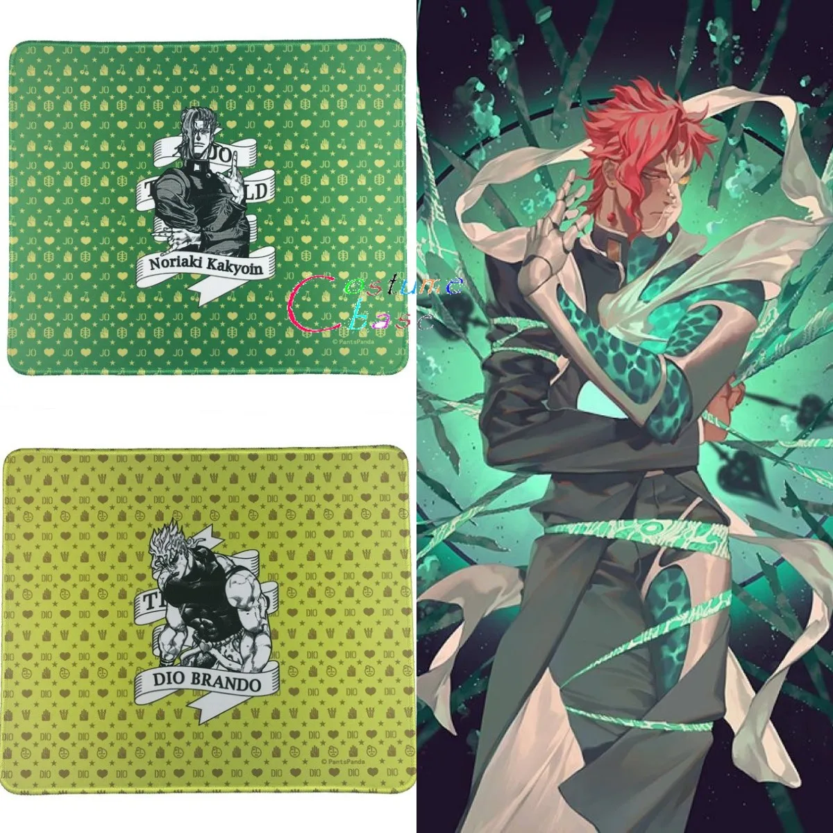 JoJo невероятное приключение аниме Kakyoin Нориаки Цезарь Zeppeli dio brando Печатный игровой коврик для копьютерной мыши коврик для компьютерной мыши подарок