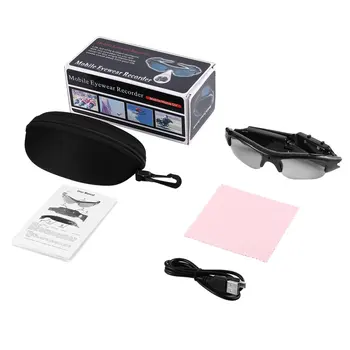 

Sports Camera Glasses & Mini DVR Available Covert Glasses Camera & Video Recorder and a PC Webcam 1080P for Indoors Outdoors