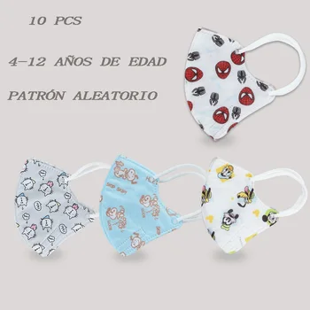 

10 PCS Kid 3D Masks Disney Mask Anti-dust PM2.5 Breathable Face Mouth Children Mask Random Pattern For 3-12 Years Old