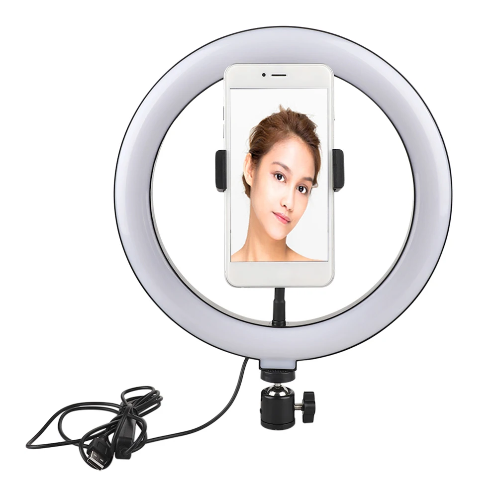 

10 Inch Photo LED Selfie Ring Light Tripod LED Ring Light For Phone Youtube Video Camera Studio Make Up Lamp With USB Ring Lamp