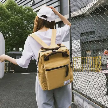 

Fashion Canvas Backpack School Bag Casual College Daypack Rucksack for Teenager
