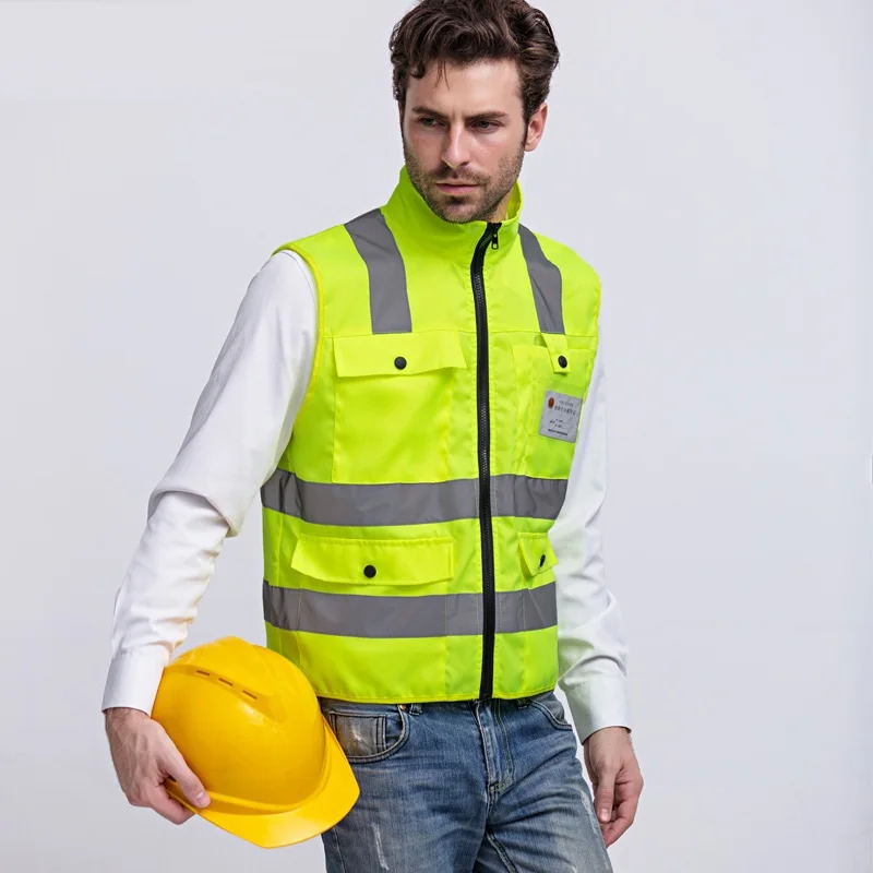 

Защитный жилет Hi-viz, оранжевая Светоотражающая рубашка без рукавов, летняя дышащая желтая Рабочая Футболка высокой видимости, бесплатная доставка, топы