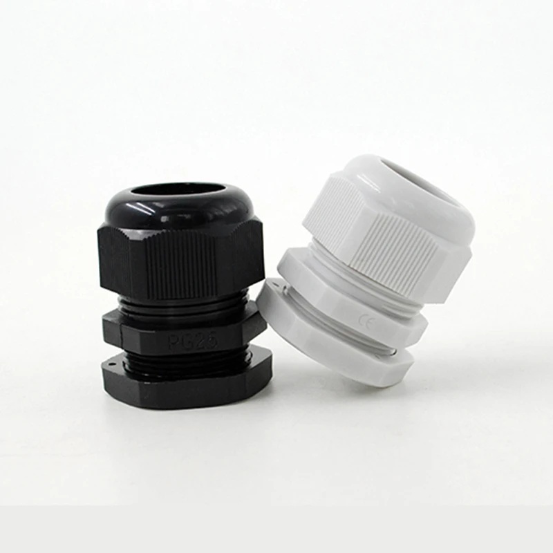Cable Gland Electrical Connector M12/14/16/18/20/22 PG7/9/11/13.5/16/19 Waterproof Cable Gland Nylon Plastic Connector