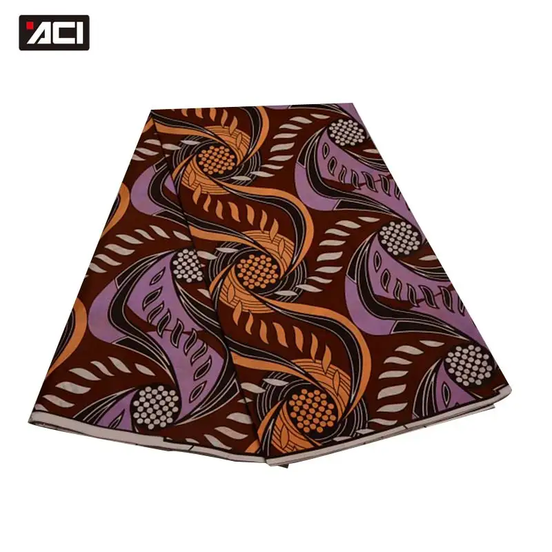 ACI Лидер продаж настоящий воск африканская Ткань 6 ярдов новейший Африканский Воск Анкара ткань Tissu африканская гарантия настоящий голландский воск