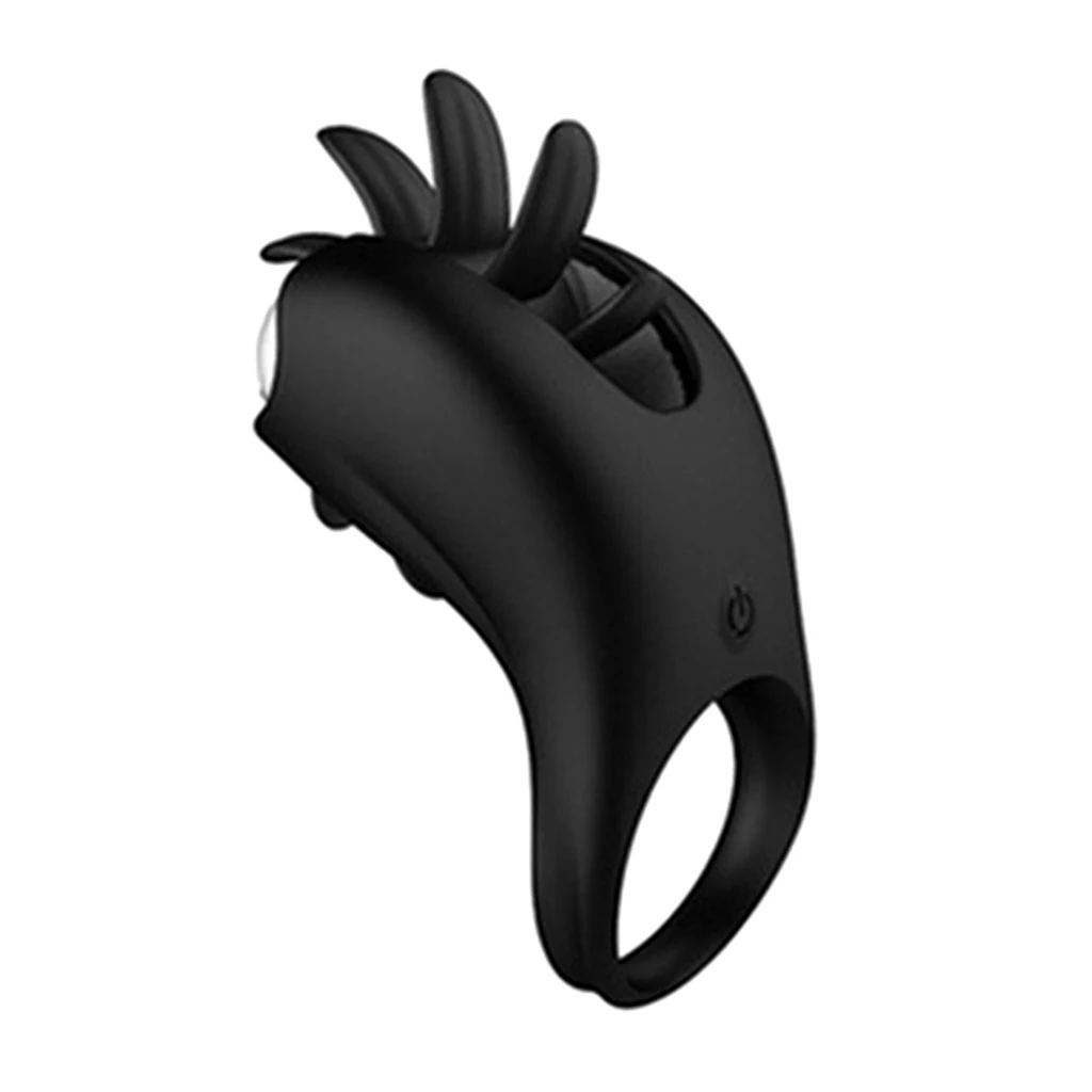 USB Charging Male Delay Lasting Premature Lock Fine Ring Couple Games Massager Wand Premature Lock Vibrating Ring