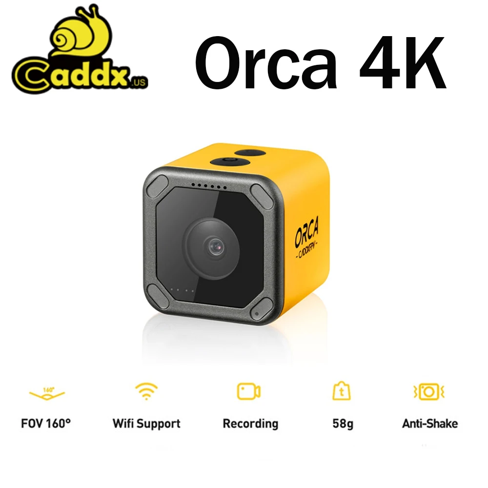 Presale Caddx Orca 4K HD Запись Мини FPV камера с углом обзора 160 градусов WiFi анти-встряхивание DVR Экшн-камера для RC гоночный Дрон самолет