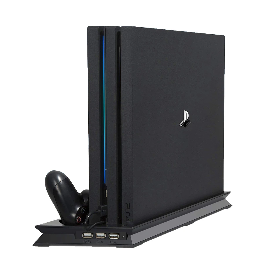 PS4-PRO-Console-Stand-Dual-Controller-Charger-Charging-Dock-Cooler-Cooling-Fan-for-Play-Station-4