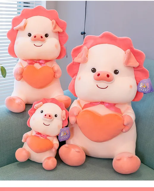 Piggy Doll Hugs Love Warm Color Cute Soft Pig Plush Doll Soothing Gift Decoration Ornaments for Friends Confess Holiday Surprise 3