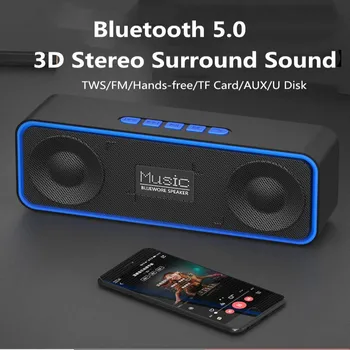 

Portable Outdoor Bluetooth Wireless Speaker Stereo Sound Boombox Mini Audio Card Subwoofer Bluetooth Speaker