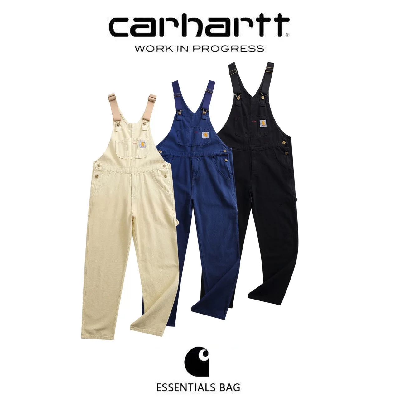 Повседневный комбинезон на подтяжках Carhart для мужчин и женщин свободные