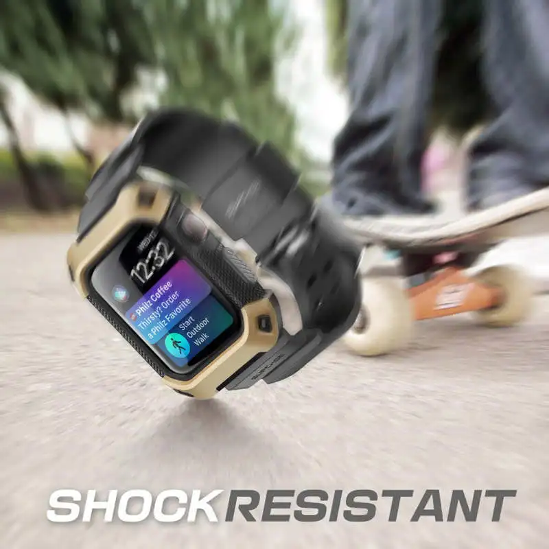 LOVERONY интегрированный Гальванизированный ремешок для часов 40 мм 44 мм для Apple Watch серии 4 TPU ремешок для часов PC чехол для Apple i Watch браслет