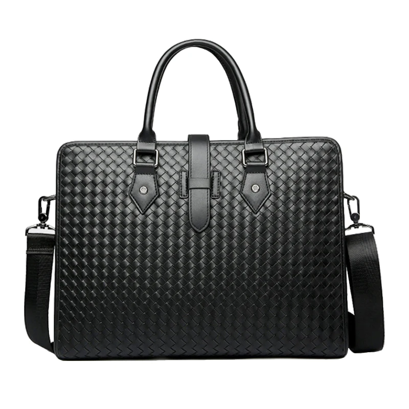 Новая мужская сумка ручной работы, кожаная сумка для ноутбука, модная сумка, повседневный модный портфель, устойчивый к царапинам, сумка через плечо