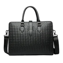 Новая мужская сумка ручной работы, кожаная сумка для ноутбука, модная сумка, повседневный модный портфель, устойчивый к царапинам, сумка через плечо