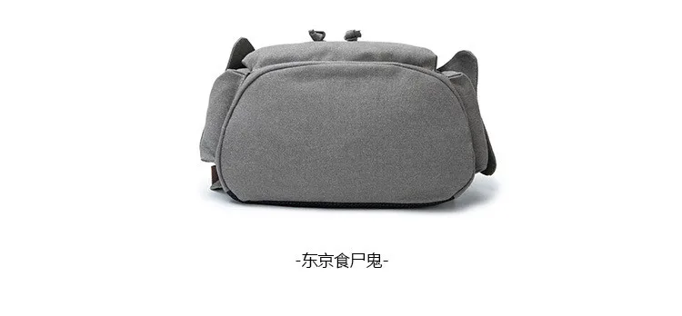 Токийский Гуль атака на Титанов Тоторо Наруто смерти Примечание для мужчин холст печати рюкзак студентов школы сумки на плечо ноутбук рюкзак