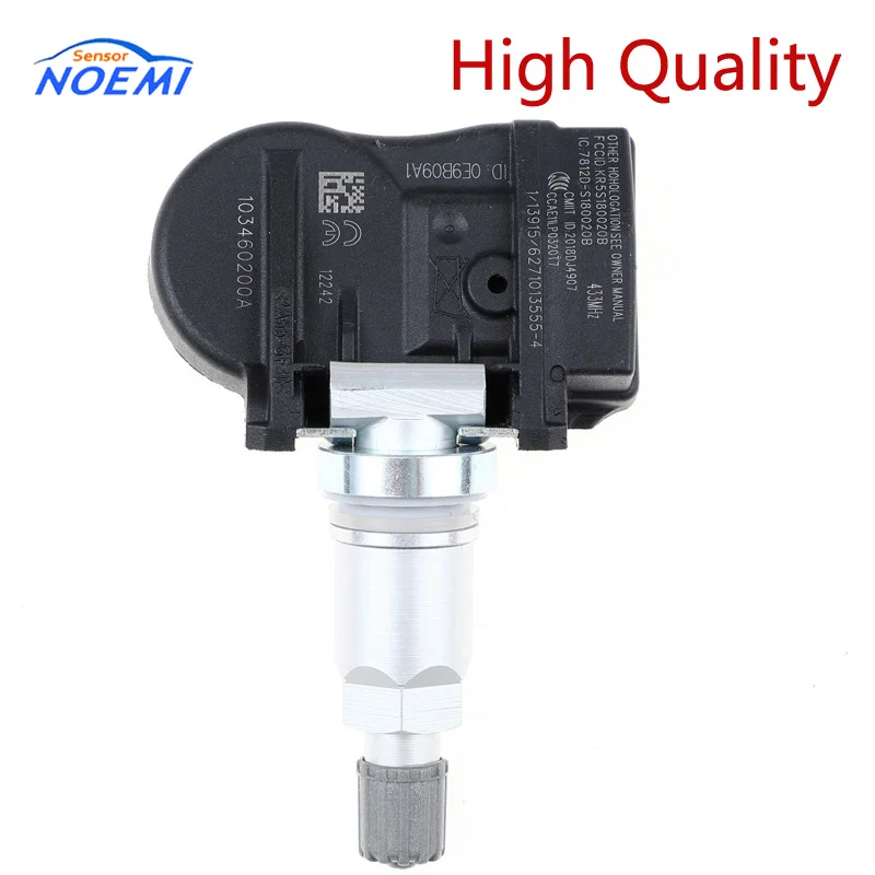 4 шт. 103460200A 433 МГц TPMS для Tesla модель S модель X модель 3- 1034602-00-A S180052068 датчик давления в шинах S180052068C