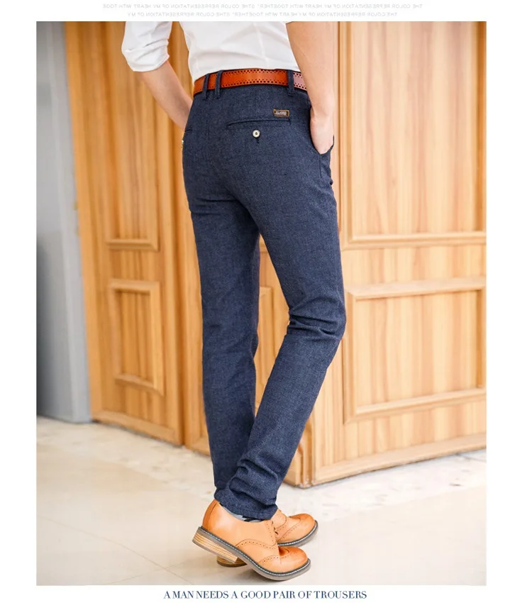MRMT брендовые новые мужские брюки, эластичные повседневные брюки для мужчин, хлопковые и конопляные прямые брюки