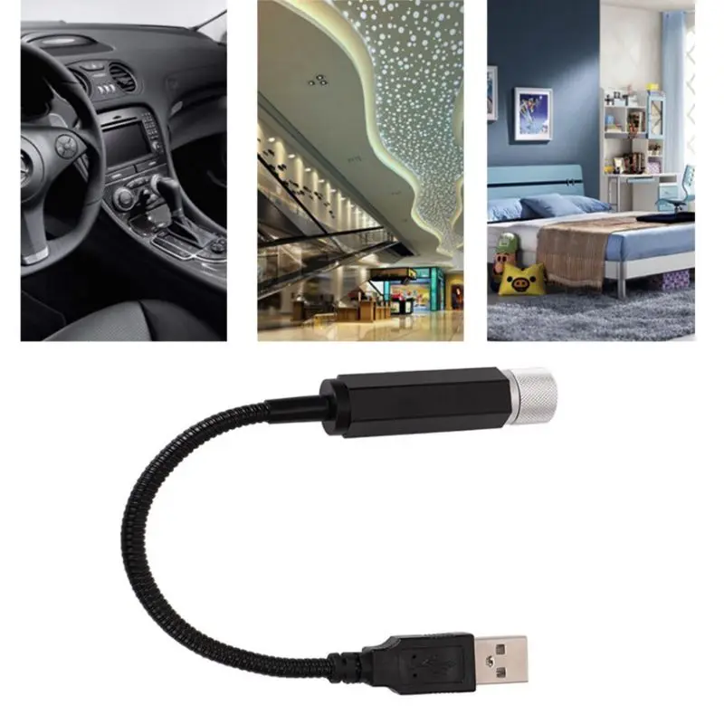 Автомобильный USB звезда красивый потолочный светильник звездное небо проекция Декор лампа крыша ночник