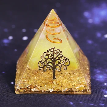 

Orgonite Pyramid Tree Of Life Energy The Lucky Ceregat Pyramid Energy Converter To Gather Wealth And Prosperity Resin Decor