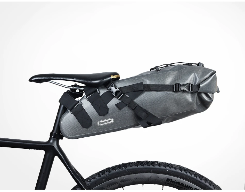 Top RHINOWALK 2019 Newest 10L 100% Waterproof Bike Bag Bicycle Saddle Bag Cycling Mountain Bike Back Seat Rear Bag Bike Accessories 14