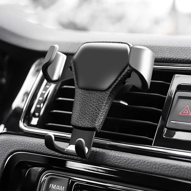 

Car phone holder Gravity mobilephone holder universal air vent Stand Mount metal GPS car holder clip For iPhone Huawei Xiaomi