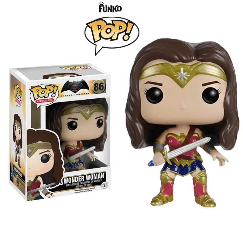 Funko Pop Justice League Бэтмен против Супермена Dawn of Justice Фильм Виниловые экшн и Игрушечные Фигурки Коллекционная модель игрушки для детей