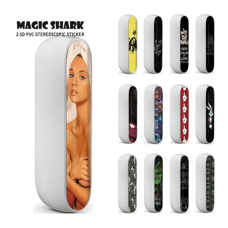 

Magic Shark One Throne Venom Night Building Clown Tiger Case Sticker Cover for IQOS 3.0 3 E Cigar
