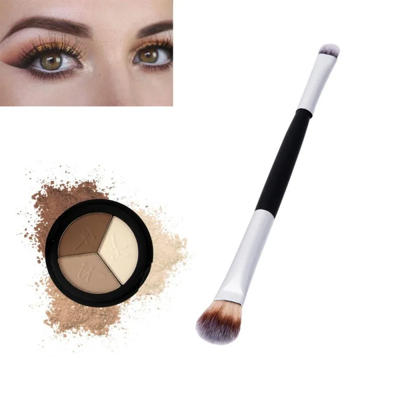 

Double Head Cosmetics Makeup Brushes Eyelashes Blush Elegant Shadow Brush Professional Styling Tools D1